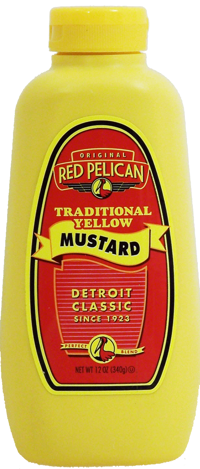 Red Pelican  traditional yellow mustard Full-Size Picture